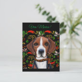 American Foxhound Briefkaart (Staand voorkant)