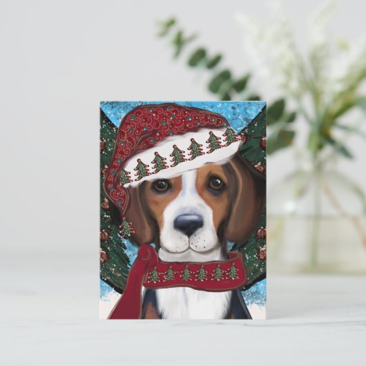 American Foxhound Briefkaart (Staand voorkant)