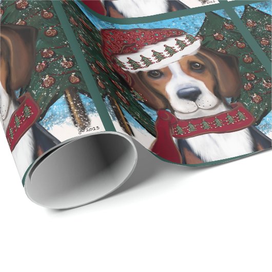 American Foxhound Cadeaupapier (Rol Hoek)