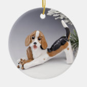 American Foxhound Ceramic Ornament (Voorkant)