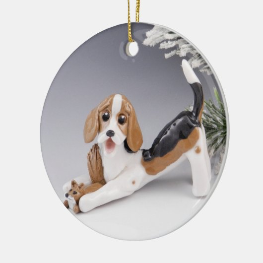 American Foxhound Ceramic Ornament (Links)