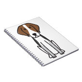 American Foxhound Dog Cartoon Notitieboek (Rechterzijde)