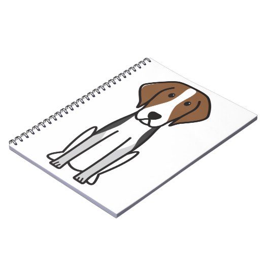 American Foxhound Dog Cartoon Notitieboek (Linkerzijde)