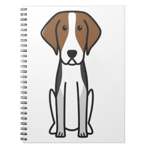American Foxhound Dog Cartoon Notitieboek