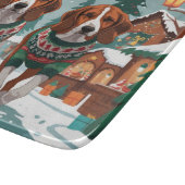 American Foxhound Dogs Christmas Snow Holiday Snijplank (Hoek)