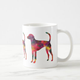 American Foxhound Geo Pattern Silhouette - Multi Koffiemok