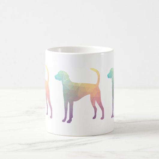 American Foxhound Geo Pattern Silhouette Pastel Koffiemok (Center)