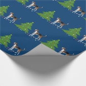 American Foxhound-kerstdesign Cadeaupapier (Hoek)