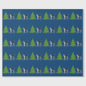 American Foxhound-kerstdesign Cadeaupapier (Vlak)