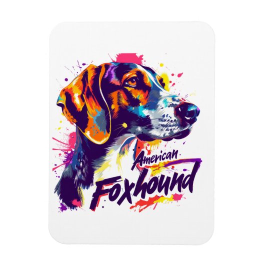 American Foxhound Magneet (Verticaal)