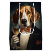 American Foxhound Nieuwjaar Medium Cadeauzakje (Achterkant)