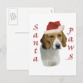 American Foxhound Santa Paws Feestdagenkaart (Voorkant / Achterkant)