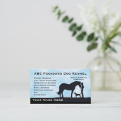 American Foxhound Western Motiff Visitekaartje (Staand voorkant)