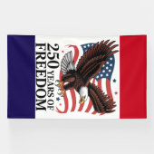 American Freedom 250‑Year Tribute Spandoek (Horizontaal)