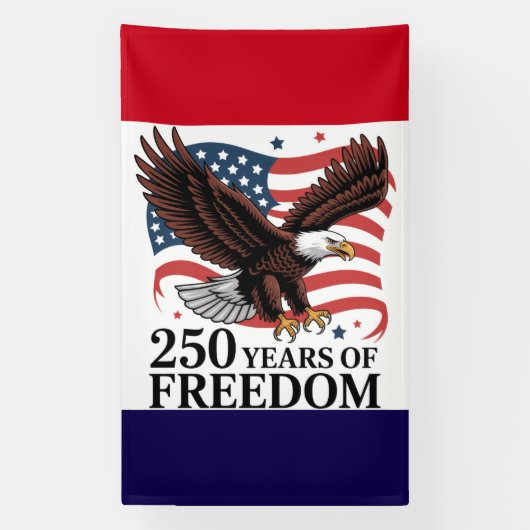 American Freedom 250‑Year Tribute Spandoek (Verticaal)