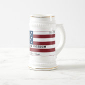 American Freedom Personalized Name Bierpul (Voorkant rechts)