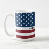 American Freedom Personalized Name Koffiemok (Links)