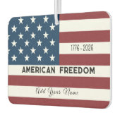 American Freedom Personalized Name Luchtverfrisser (Links)