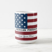 American Freedom Personalized Name Magische Mok (Midden)