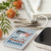 American French Roots Keyring Sleutelhanger (Voorkant Rechts)