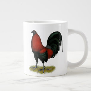 American Game BB Black Red Rooster Grote Koffiekop