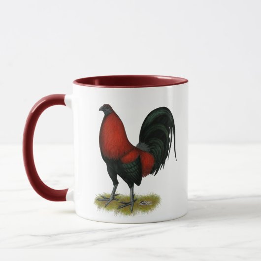 American Game BB Black Red Rooster Mok (Links)