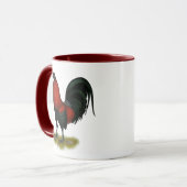 American Game BB Black Red Rooster Mok (Voorkant links)