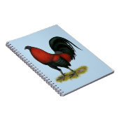 American Game BB Black Red Rooster Notitieboek (Rechterzijde)