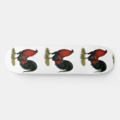 American Game BB Black Red Rooster Persoonlijk Skateboard (Horizontaal)
