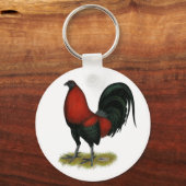 American Game BB Black Red Rooster Sleutelhanger (Voorkant)