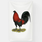 American Game BB Black Red Rooster Spandoek (Verticaal)