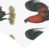 American Game BB Black Red Rooster Tafelkleed (Gekanteld)