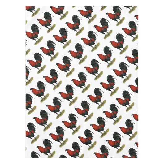 American Game BB Black Red Rooster Tafelkleed (Voorkant)