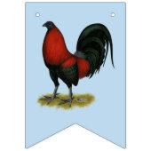 American Game BB Black Red Rooster Vlaggetjes (Tweede vlag)