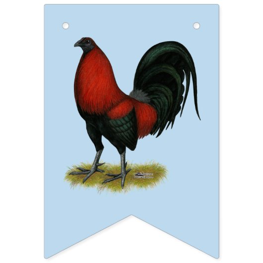 American Game BB Black Red Rooster Vlaggetjes (Tweede vlag)
