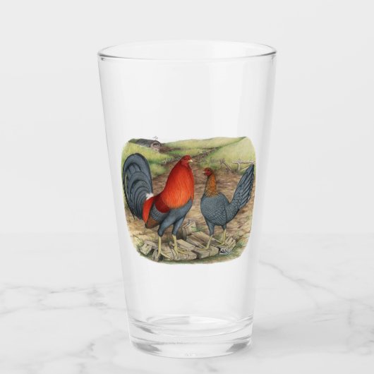 American Game Blue Reds Glas (Voorkant)