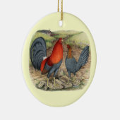 American Game Blue Reds Keramisch Ornament (Rechts)