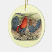 American Game Blue Reds Keramisch Ornament (Links)