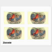 American Game Blue Reds Rechthoekige Sticker (Vel)
