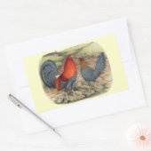 American Game Blue Reds Rechthoekige Sticker (Envelop)