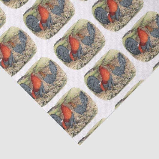 American Game Blue Reds Tissuepapier (Detail)