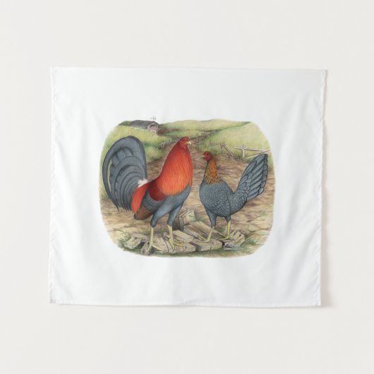 American Game Blue Reds Wandkleed (Voorkant (horizontaal))