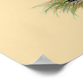 American Game Hen Silver Blue Poster (Hoek)