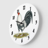 American Game Silver Blue Gamecock Grote Klok (Hoek)