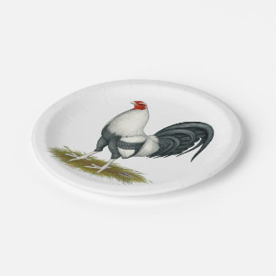 American Game Silver Blue Gamecock Papieren Bordje