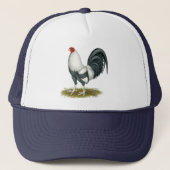American Game Silver Blue Gamecock Trucker Pet (Voorkant)