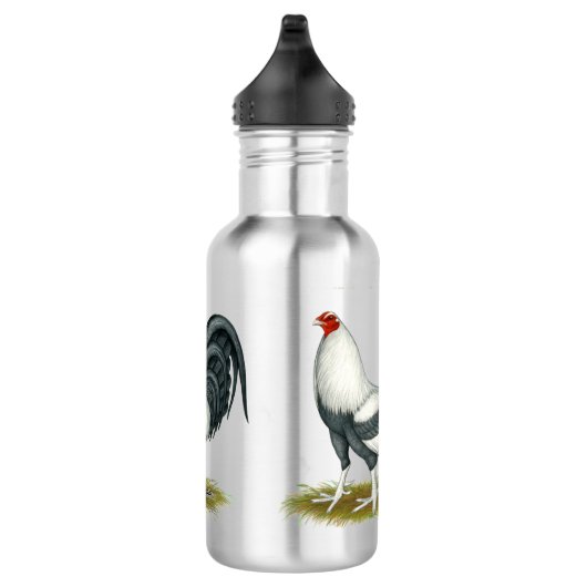 American Game Silver Blue Gamecock Waterfles (Rechts)