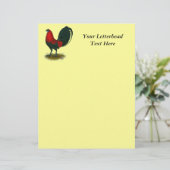 American Gamecock: Bruin Rood (Staand voorkant)