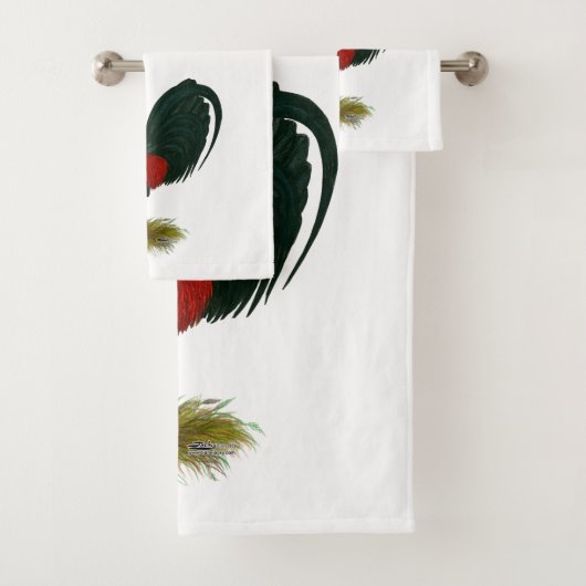 American Gamecock: Bruin Rood Bad Handdoek (Insitu)