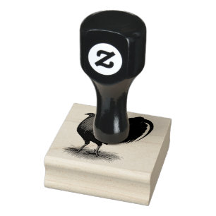 American Gamecock: Bruin Rood Rubberstempel